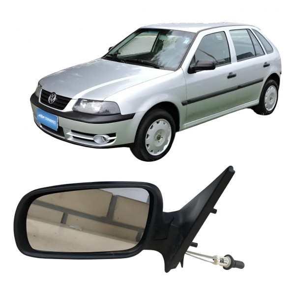 Espelho Retrovisor Manual Esquerdo Gol Giv 2008 2009 2010