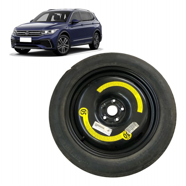 Roda Pneu Estepe Aro 18 Q3 Tiguan 2010 2011 A 2015  145/80