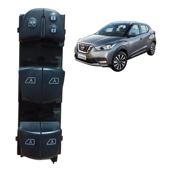 Botão Vidro Dianteiro Esquerdo Nissan Kicks 2017 2018 A 2022
