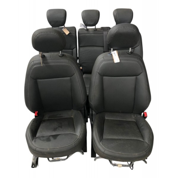Jogo Banco Completo Chevrolet Spin 2015 A 2023 Couro Preto