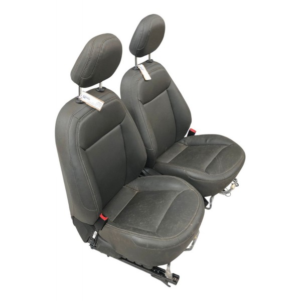 Jogo Banco Completo Chevrolet Spin 2015 A 2023 Couro Preto