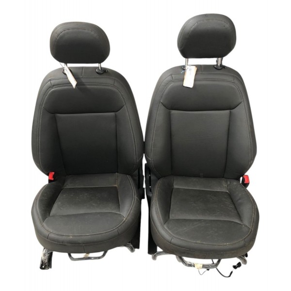 Jogo Banco Completo Chevrolet Spin 2015 A 2023 Couro Preto