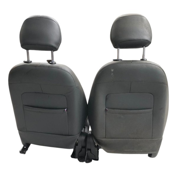 Jogo Banco Completo Chevrolet Spin 2015 A 2023 Couro Preto