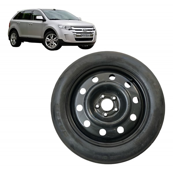 Roda Pneu Estepe Aro 17 Ford Edge 2011 2012 A 2014   165/80