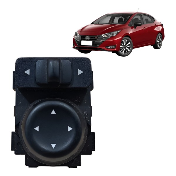 Botão Controle Espelho Retrovisor Kicks Versa Sentra Kwid