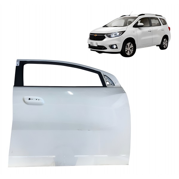 Porta Dianteira Direita Chevrolet Spin 2018 2019 2020 2023 - Dianteira - Direita - Branco