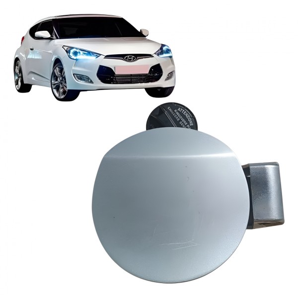 Portinhola Tampa Tanque Hyundai Veloster 2012 2013 2014 Orig Prateado