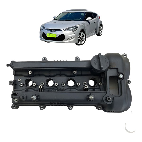 Tampa Comando Valvulas Hyundai Veloster 1.6 2011 A 2014 Preto