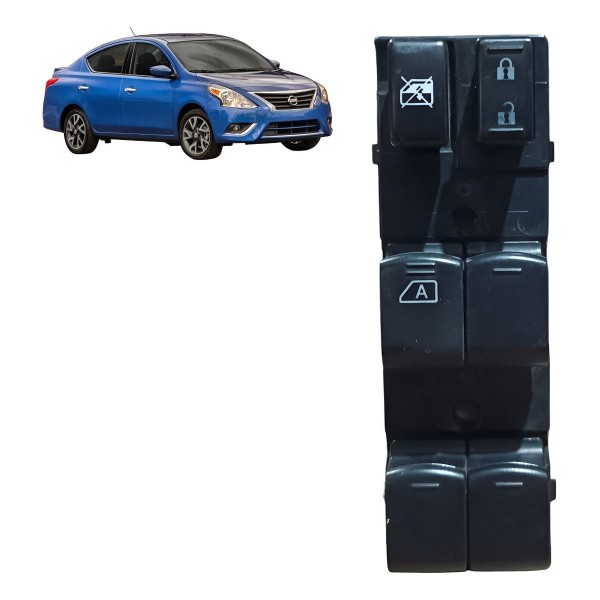 Botão Vidro Dianteiro Esquerdo Nissan Versa 2015 2016 A 2022