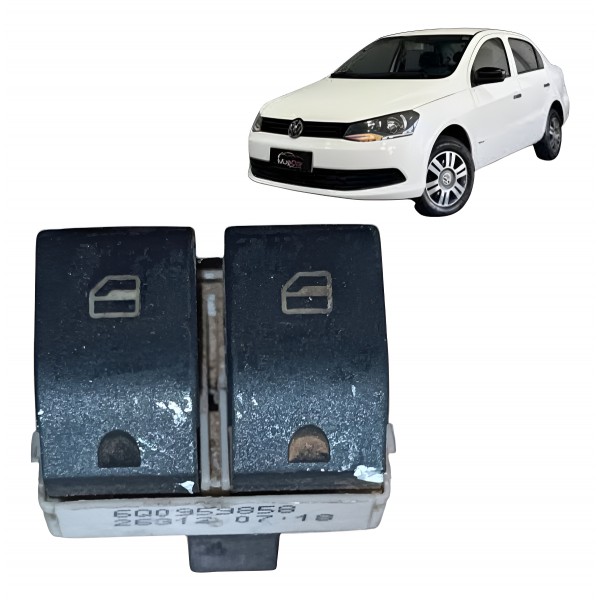 Botão Duplo Vidro Elétrico Gol G5 G6 G7 Fox Voyage Saveiro