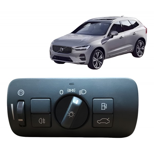 Botão Comando Chave Luz Volvo Xc60 2009 A 2012 Preto