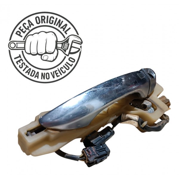 Maçaneta Externa Cromada Esquerda Veloster 2012 2013 2014 Cromado Dianteira