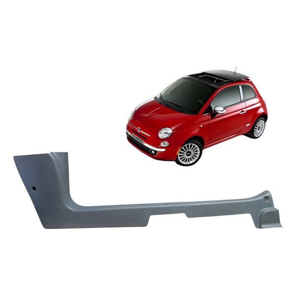 Soleira Porta Dianteira Direita Fiat 500 Cult 2012 2013 2014 Preto