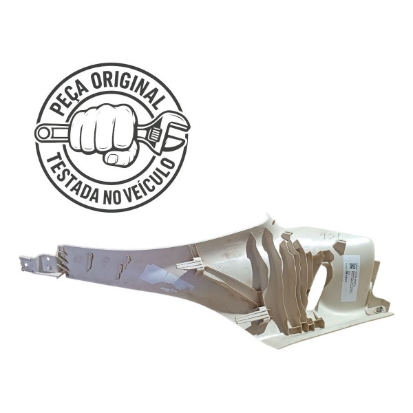 Acabamento Lateral Direito Banco Traseiro Fiat 500 2012 2013 - Branco