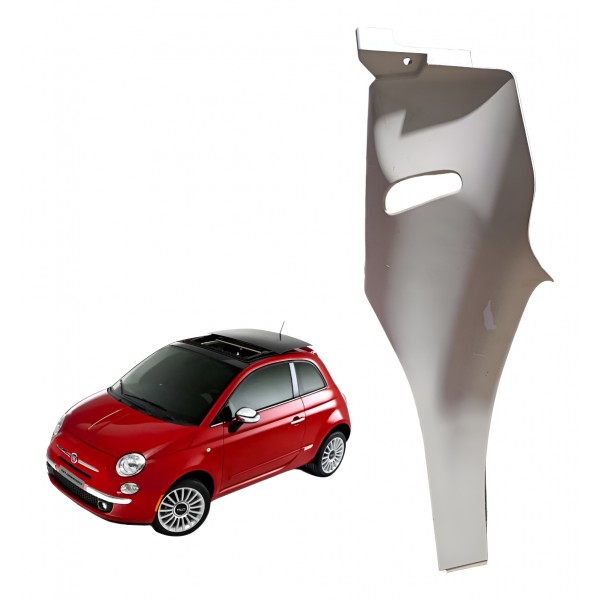 Acabamento Lateral Direito Banco Traseiro Fiat 500 2012 2013 - Branco