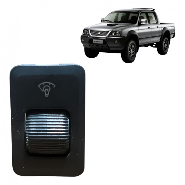 Botão Regulagem Farol Mitsubishi L200 2007 2008 2009 A 2012