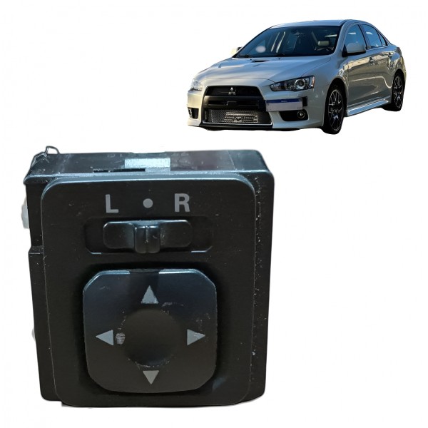 Botão Regulagem Retrovisor Mitsubishi Lancer 2011 A 2017
