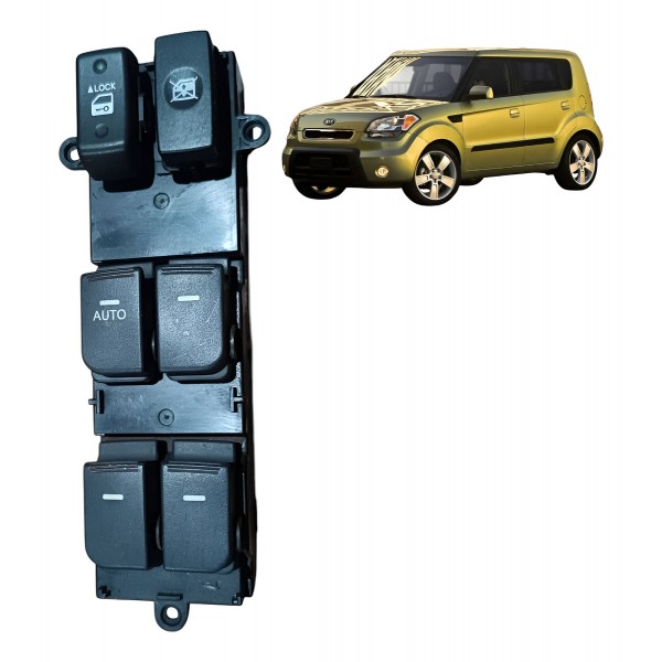 Botão Vidro Eletrico Dianteiro Esquerdo Kia Soul 2009 A 2012