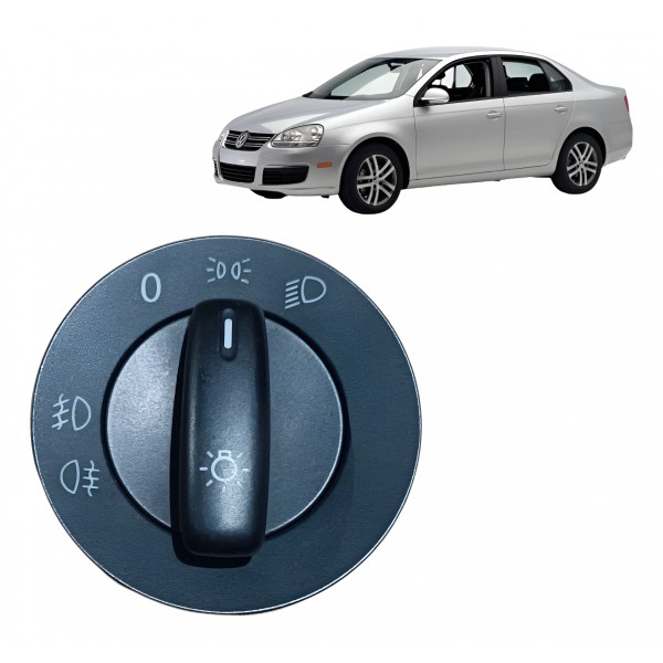 Botão Comando Chave Luz Farol Vw Jetta 2006 2007 2008 2009