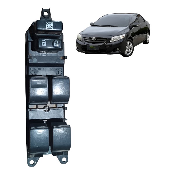 Botão Vidro Dianteiro Esquerdo Toyota Corolla 2009 A 2014