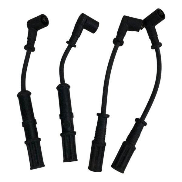 Jogo Cabo Vela Fiat 500 1.4 8v 2011 2013 2013 Original Ngk - Preto