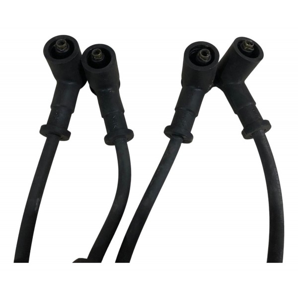 Jogo Cabo Vela Fiat 500 1.4 8v 2011 2013 2013 Original Ngk - Preto