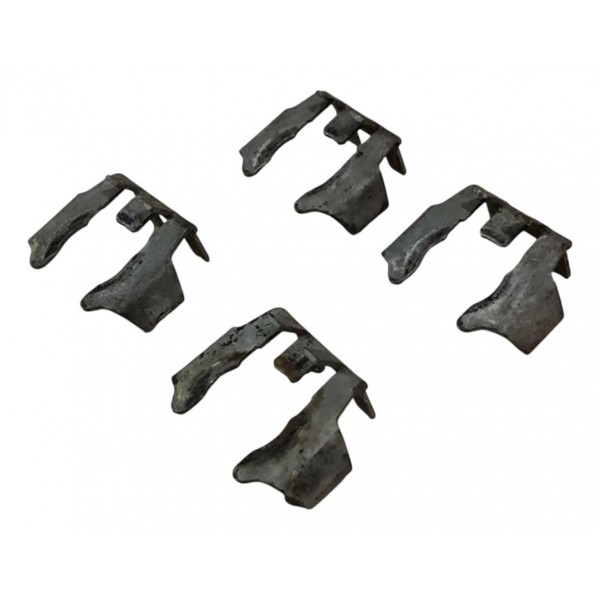 Kit 4 Presilha Bico Injetor Fiat 500 1.4 8v 2011 2012 2013 - Prateado