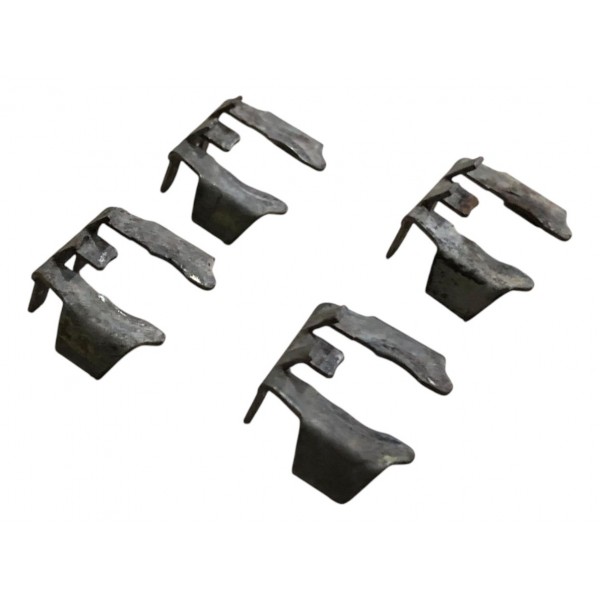 Kit 4 Presilha Bico Injetor Fiat 500 1.4 8v 2011 2012 2013 - Prateado