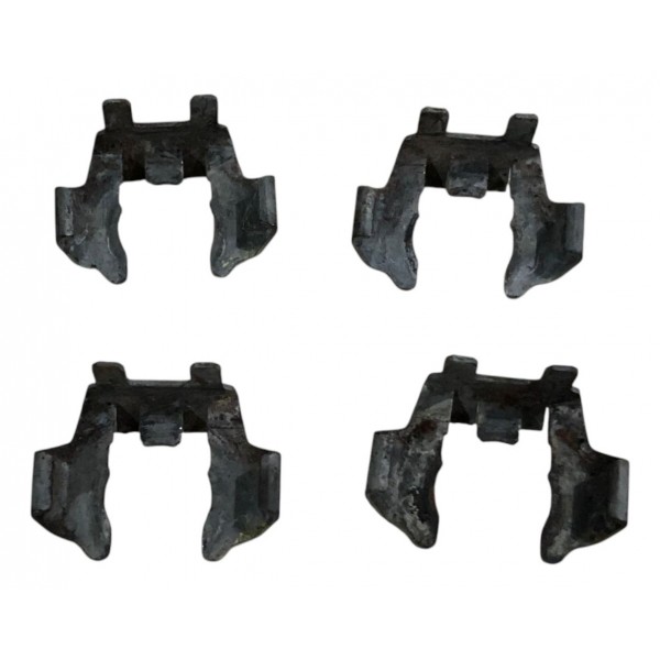 Kit 4 Presilha Bico Injetor Fiat 500 1.4 8v 2011 2012 2013 - Prateado