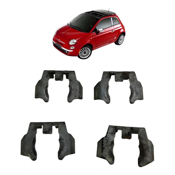 Kit 4 Presilha Bico Injetor Fiat 500 1.4 8v 2011 2012 2013 - Prateado
