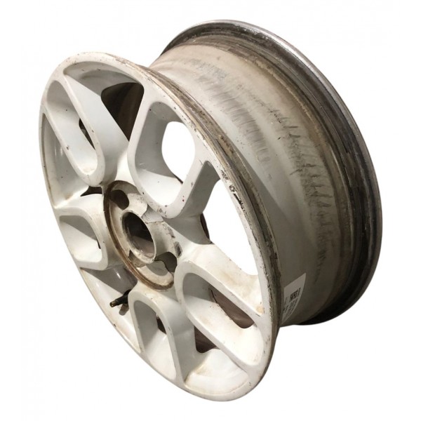 Roda Liga Aro 15 Fiat 500 4x100 2012 2013 2014 2015 Branco - Branco