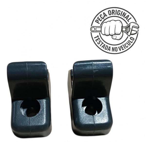Par Suporte Fixo Quebra Sol Fiat 500 2012 2013 2014 2015