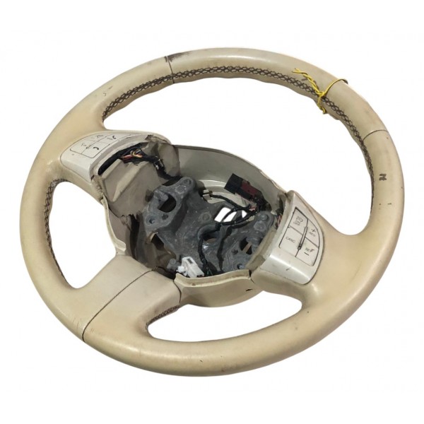 Volante Direção Motorista Fiat 500 2012 2013 Bege Original - Branco