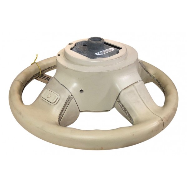 Volante Direção Motorista Fiat 500 2012 2013 Bege Original - Branco