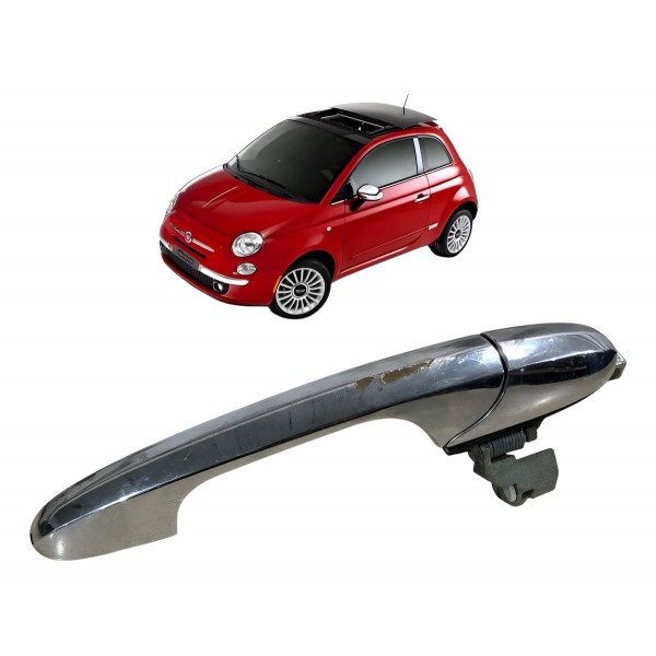 Maçaneta Externa Porta Direita Fiat 500 2012 2013 2014 2015 - Cromado