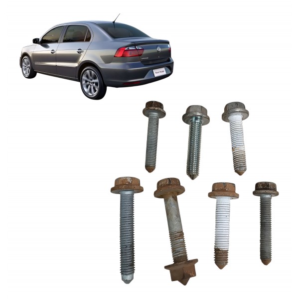 Jogo 7 Parafusos Caixa Cambio Gol Voyage Saveiro G6 G7 G8