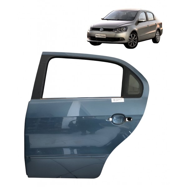 Porta Traseira Esquerda Vw Gol Voyage G5 G6 G7 G8 2009 2021 - Traseira - Esquerda - Azul
