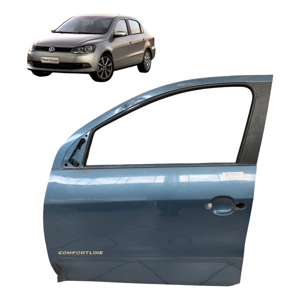 Porta Dianteira Esquerda Vw Gol Voyage G5 G6 G7 G8 2009 2021 - Dianteira - Esquerda - Azul
