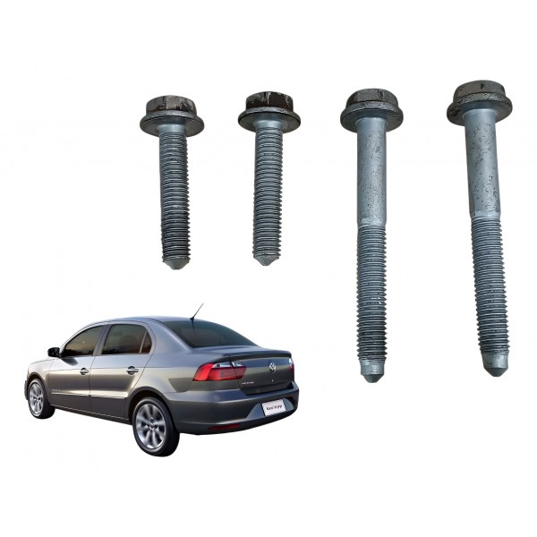 Jogo 4 Parafusos Suporte Alternador Compressor Gol Voyage G7