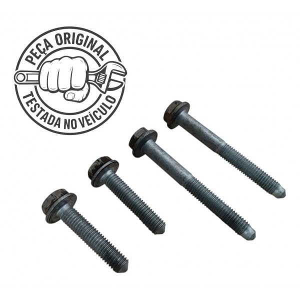 Jogo 4 Parafusos Suporte Alternador Compressor Gol Voyage G7