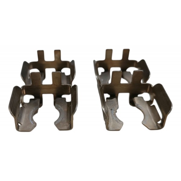 Jogo 4 Travas Bico Injetor Gol Voyage Saveiro 1.6 G6 G7 G8 - Prateado