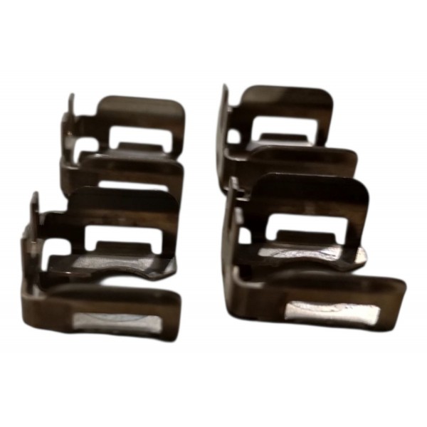 Jogo 4 Travas Bico Injetor Gol Voyage Saveiro 1.6 G6 G7 G8 - Prateado