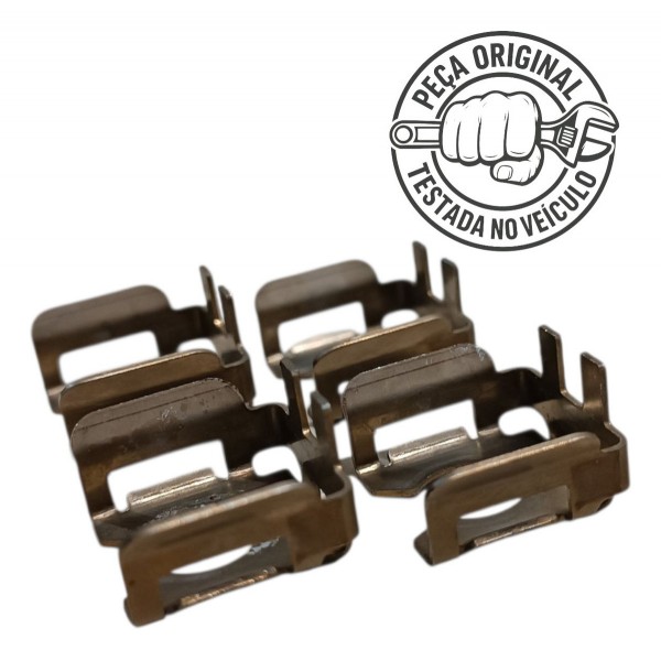 Jogo 4 Travas Bico Injetor Gol Voyage Saveiro 1.6 G6 G7 G8 - Prateado