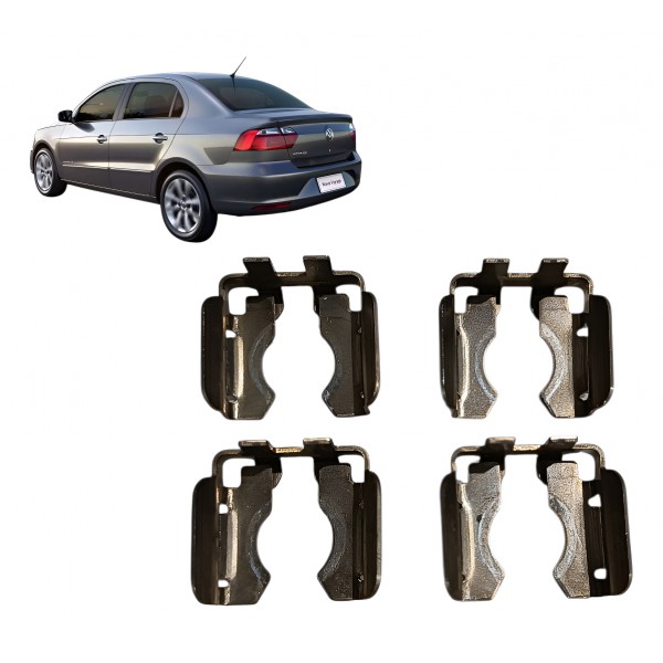 Jogo 4 Travas Bico Injetor Gol Voyage Saveiro 1.6 G6 G7 G8 - Prateado