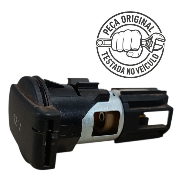 Tomada Acendedor 12v Vw Gol Voyage Saveiro 2017 2023 Orig - Preto