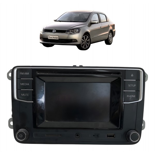Rádio Multimídia Aparelho Som Gol Saveiro Voyage 6rf035187a - Preto