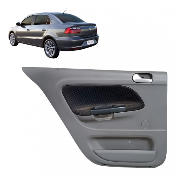 Painel Forro Porta Traseiro Esquerdo Vw Gol Voyage G7 Cinza - Cinza
