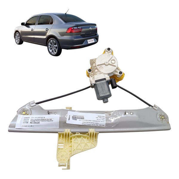 Maquina Vidro Elétrica Vw Gol Voyage Porta Traseira Esquerda