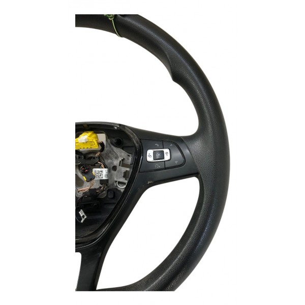 Volante Direção Motorista Vw Gol Voyage Saveiro G7 2017 2018 - Preto