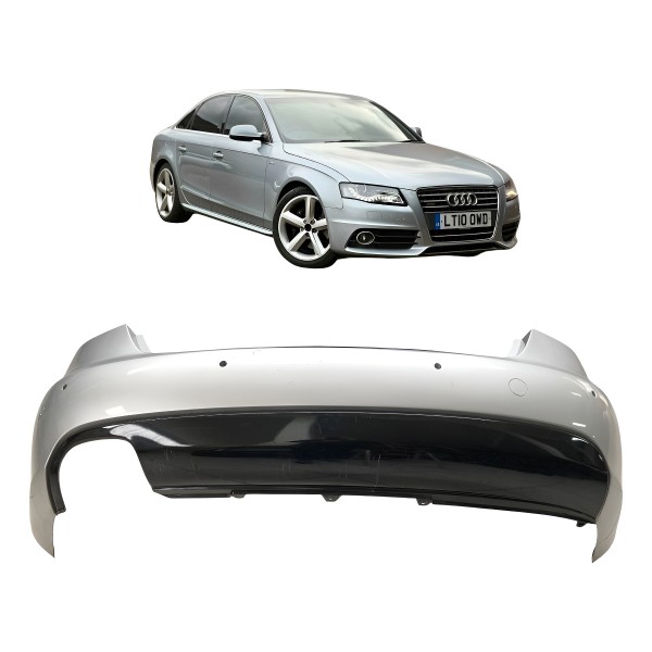 Parachoque Traseiro Audi A4 2010 2011 Original Prata Sensor